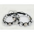 Neues Produkt / Shamballa Ball mit facettierten Kristall Perlen gewebt Armband 95B0285